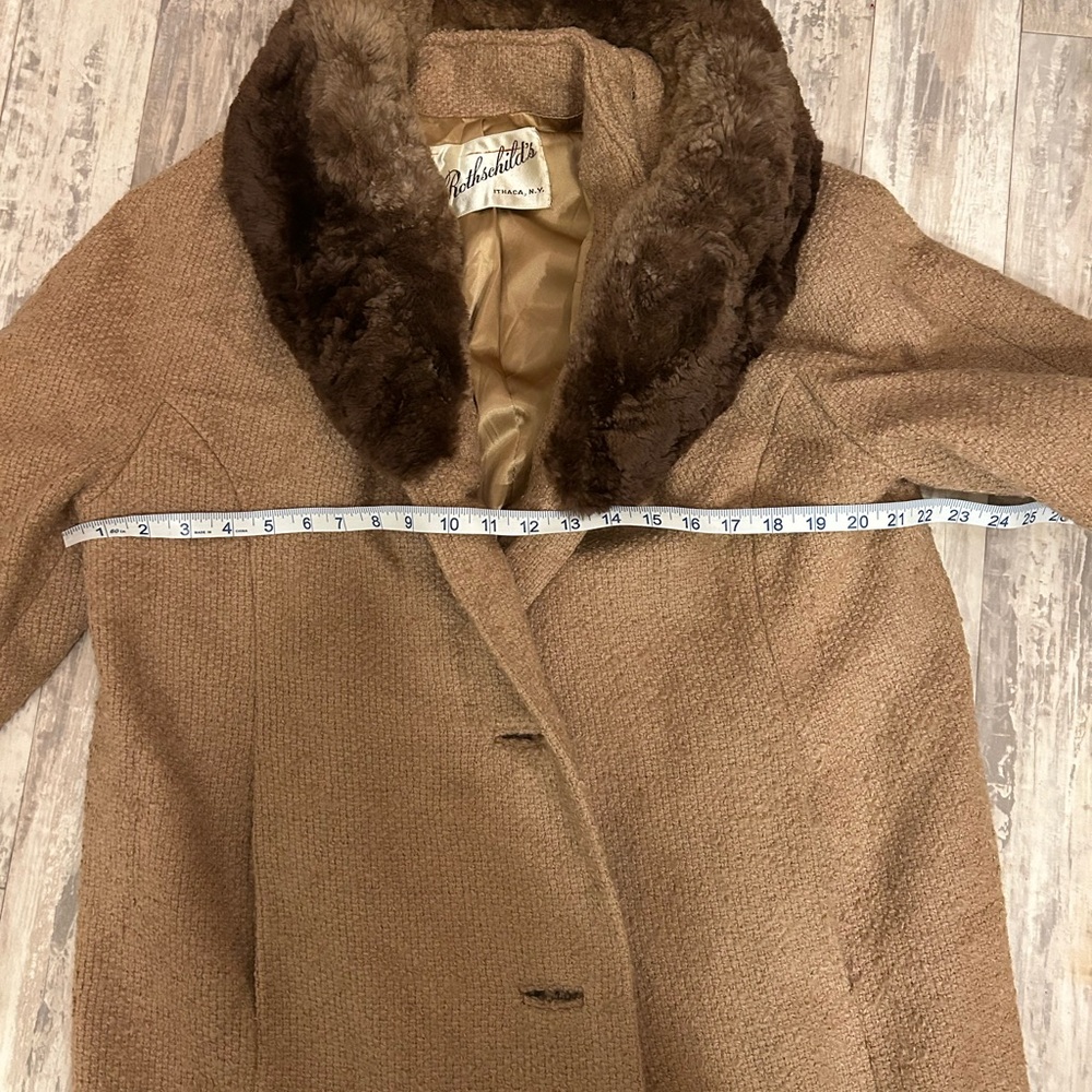 Vintage Shagmoor Coat With Faux Fur Collar - Picture 12 of 13